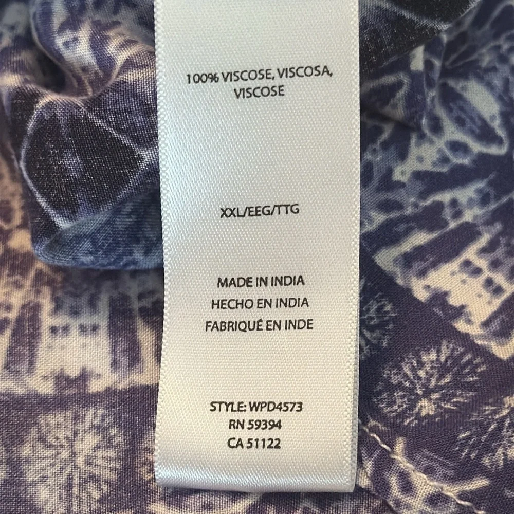 Beachlunchlounge Shelay Sleeveless Shift Dress Purple Print Size XXL - Picture 11 of 12